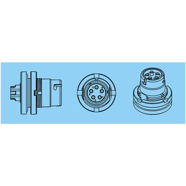 Electrical Push Pull Military Circular Connectors Safety Application Socket