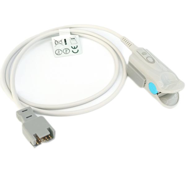Massi mo Medical Spo2 Sensor , Pediatric Clip Pulse Oximeter Oxygen Probe 1.1M Long