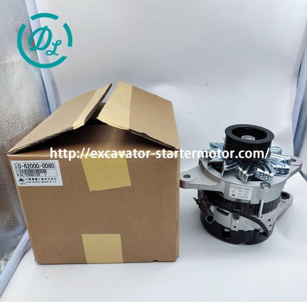 EexcavaStart Nikko 24V 50A Excavator Alternator OEM 0-62000-0080 714/40523