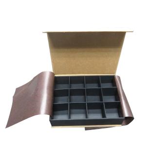China Kraft Paper Cookie Box Packaging With Cushion Pads For Divider Insert Chocolate on sale