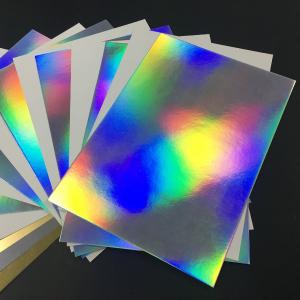 China Iridescent Holographic Paper Roll Glossy Surface Finish High Durability Glossy Paper Roll wholesale
