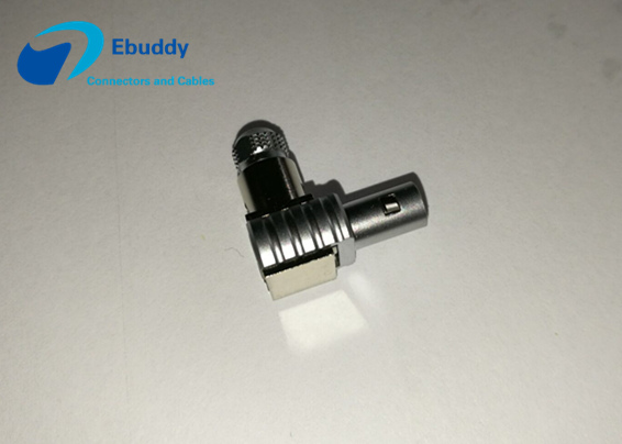 Lemo Coaxial Connector 90 Degree 00S Cable Connector For Survey FLA.00.250