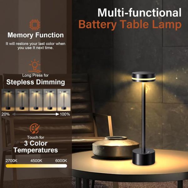 Atmosphere Led Desktop Light 5v Usb Rechargeable With Brightness Control