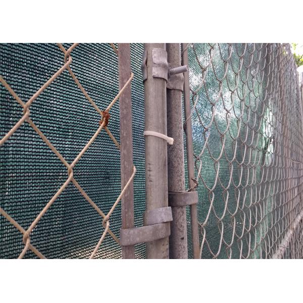 Silver 8ft X 12ft Chain Link Construction Fence ASTM A392-06 Standar