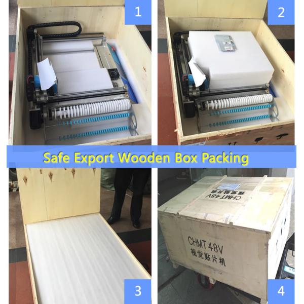 29 Feeders 2 Heads CHMT48VA Desktop Automatic SMD / SMT Pick And Place Machine + Double Vision Camera