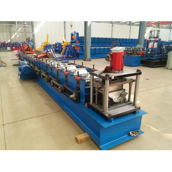 Tube Roll Former Downpipe Roll Forming Machine With Double Head Decoiler