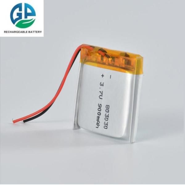 KC CB IEC62133 Rechargeable Battery Pack 900mAh 3.7 v Polymer Lithium Battery 803030 3.7v Lipo Batterie 900mah Lithium Polymer Battery