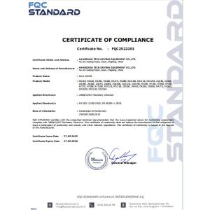 Hangzhou Tech Drying Equipment Co., Ltd. Certifications