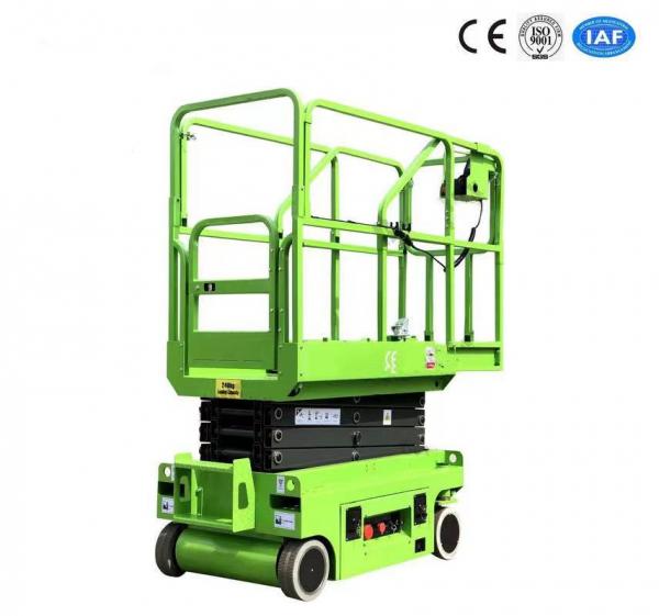 Quality Mini Self-propelled Scissor Lift 3 Meters For Aerial Work With Hydraulic Turning Wheel for sale