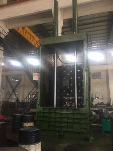 China 15kW Vertical Baler Machine / Waste Cotton Baling Machine 1150*1850*3650mm wholesale
