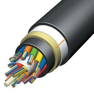 China Customized 24 Core ADSS Fiber Optic Cable Self Supporting Aerial Fiber Cable on sale