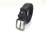 Men Genuine Leather Dress Belt Classic Casual 1 3/8" Wide Belt With Single Prong