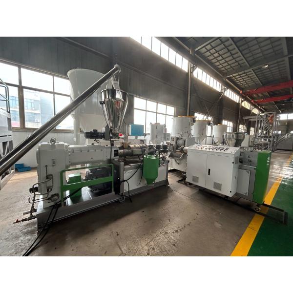 Co Outdoor Wpc Extrusion Line With 3D Embossing