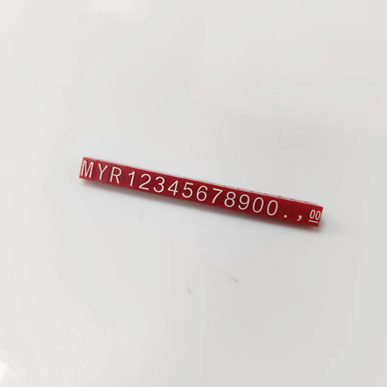 Customizable Free Standing Plastic Arabic Number Display Stand for Counter Store Sign