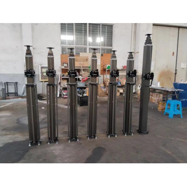 3m hand winch up Mast light weight telescopic pole portable telescoping lighting mast 10ft