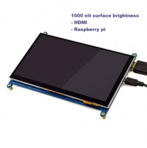 China Raspberry PI 7 Inch HDMI TFT LCD Display With Capacitive Touch Screen on sale