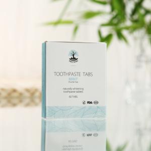 China OEM Peppermint 60 Tabs Plastic Free Toothpaste Tablets For Sensitive Teeth wholesale