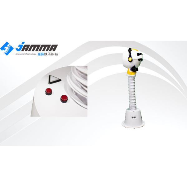 Panda Head Coin Operated Virtual Reality Cinema , Adjustable Height Kids VR Machine