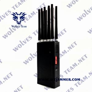 China 10 Bands GSM Handheld Signal Jammer Up To 20M For Cell Phone wholesale