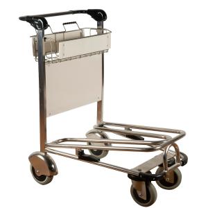 China CE Stainless Steel Airport Luggage Trolley With Handbreak Airport Passenger Trolley on sale
