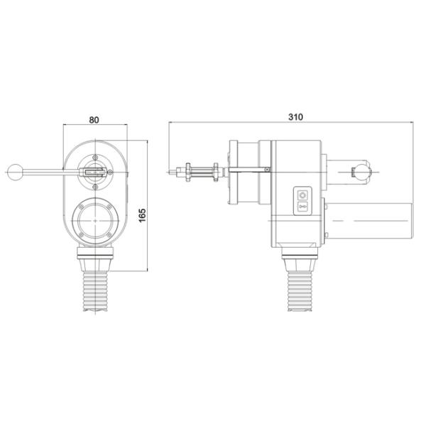 TP040 Automatic Tube To Tube Sheet Orbital Welding Head Light Weight