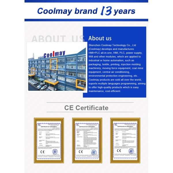 Coomlmay 3.5 Inch Small Size HMI Control Panel 64MB RAM Support Modbus 32bit CPU 408mhz