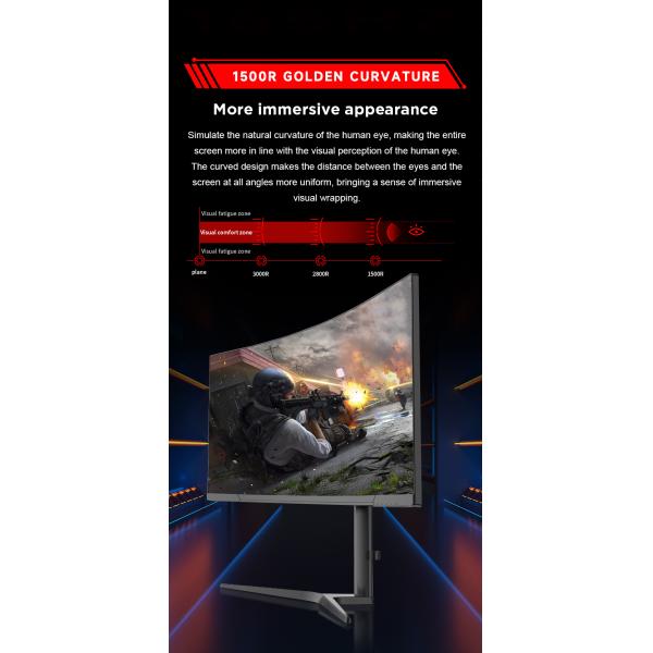 34 Inch 1500R Curve Rate Widescreen Gaming Monitor 144Hz 165Hz 180Hz With Adjustable Bracket