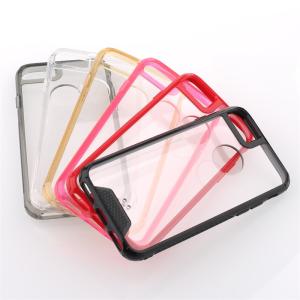 China For iphone 7 8 shockproof clear case heavey duty tpu acylic cell phone case on sale