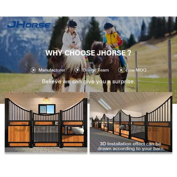Customized Color Horse Stable Fronts Panels 2.2m Height Powder Coated Galvanized European Horse Stalls