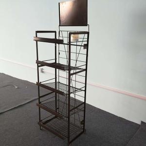 China Advertising Helf Display Rack , Promotion Metal Wire Display Stands wholesale