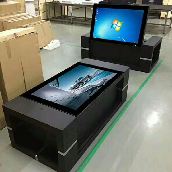 Hottest 43" Indoor Interactive Smart Touch Screen Coffee Table for Restaurant Lifting Touch Table