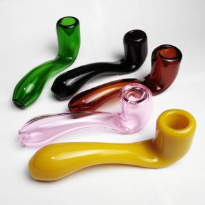 China Big Labs Heady Glass sherlock glass hand pipe smoking tobacco SPOON pipe high quality cheap price wholesale