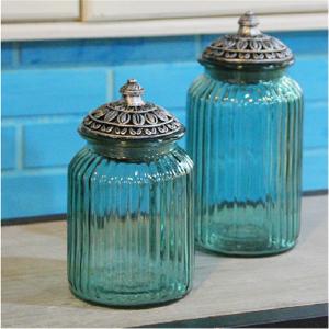 China cheap glass flower vases bottle small flower vases with lid on sale