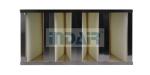 SS Frame V Bank Air Filter H10 / H13 No Partition Design Long Service Life