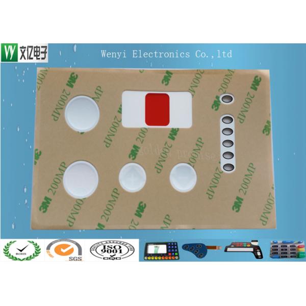 PC 0.175 Mm Membrane Switches Graphic Overlays Clear LCD Window For Electronic Cooker