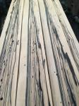 Royal White Ebony Natural Wood Veneer with Unique Creamy White Yellow Background