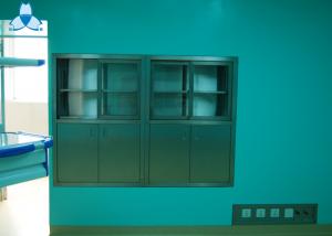 China Hospital Air Clean Custom Medicine Cabinets , Anodized Embedded Stainless Steel Medicine Cabinet wholesale