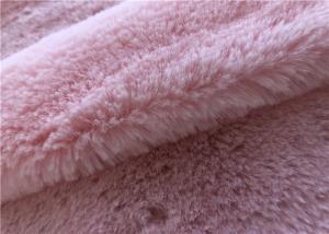 China 300GSM Polyester Faux Rabbit Fur Fabric For Slipper Making wholesale
