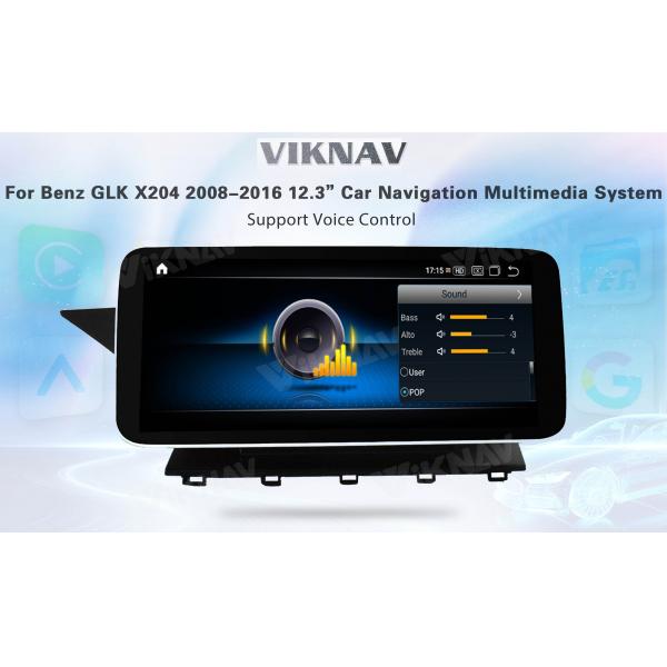Viknav 12.3 Inch Android 8 Core Car Player Multimedia Radio For Benz GLK Class X204 2008-2016 GPS Navigation(NTG4.5)
