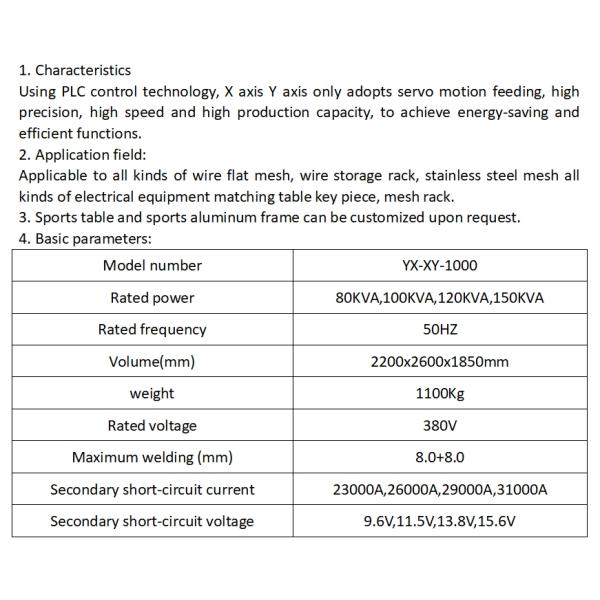 Custom Welded Mesh XY Axis Automatic Welding Machine High Speed Pneumatic Spot Welder