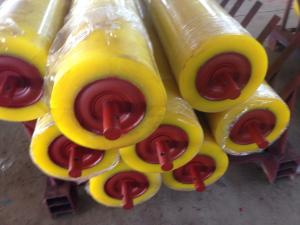 China Hot Sell Wear Resistant Belt Conveyor Rubber Coated Rollers on sale