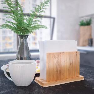 China Home Decoration Bamboo Tissue Holder Box Covers No Plastic No Petrochemicals on sale