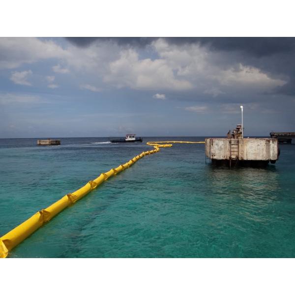 Orange Floating PVC Containment Boom for Water Field Spill Leakage