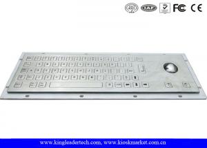 China Robust Panel Mount Industrial Metal Keyboard With Flat Keys wholesale