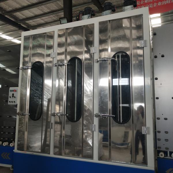 PLC Controlling Double Glazing Glass Machine 2-12m/Min Washing Glass Speed