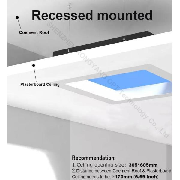50 Watt Artificial LED Skylight 30x60 Zigbee Gateway RGB Changing Colors
