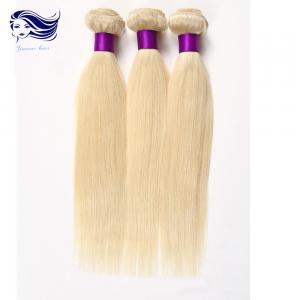 China Bright Colored Human Hair Extensions , Blonde Human Hair Extensions on sale
