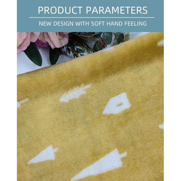 Double Side Printed Flannel Fleece Fabric 100% Polyester Winter