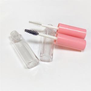 China Transparent Plastic Mascara Tube Double Cylinder Wand Empty Mascara Container on sale