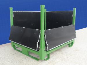 China Durable 	Collapsible Wire Container Large Load Capacity With PP Sheets on sale